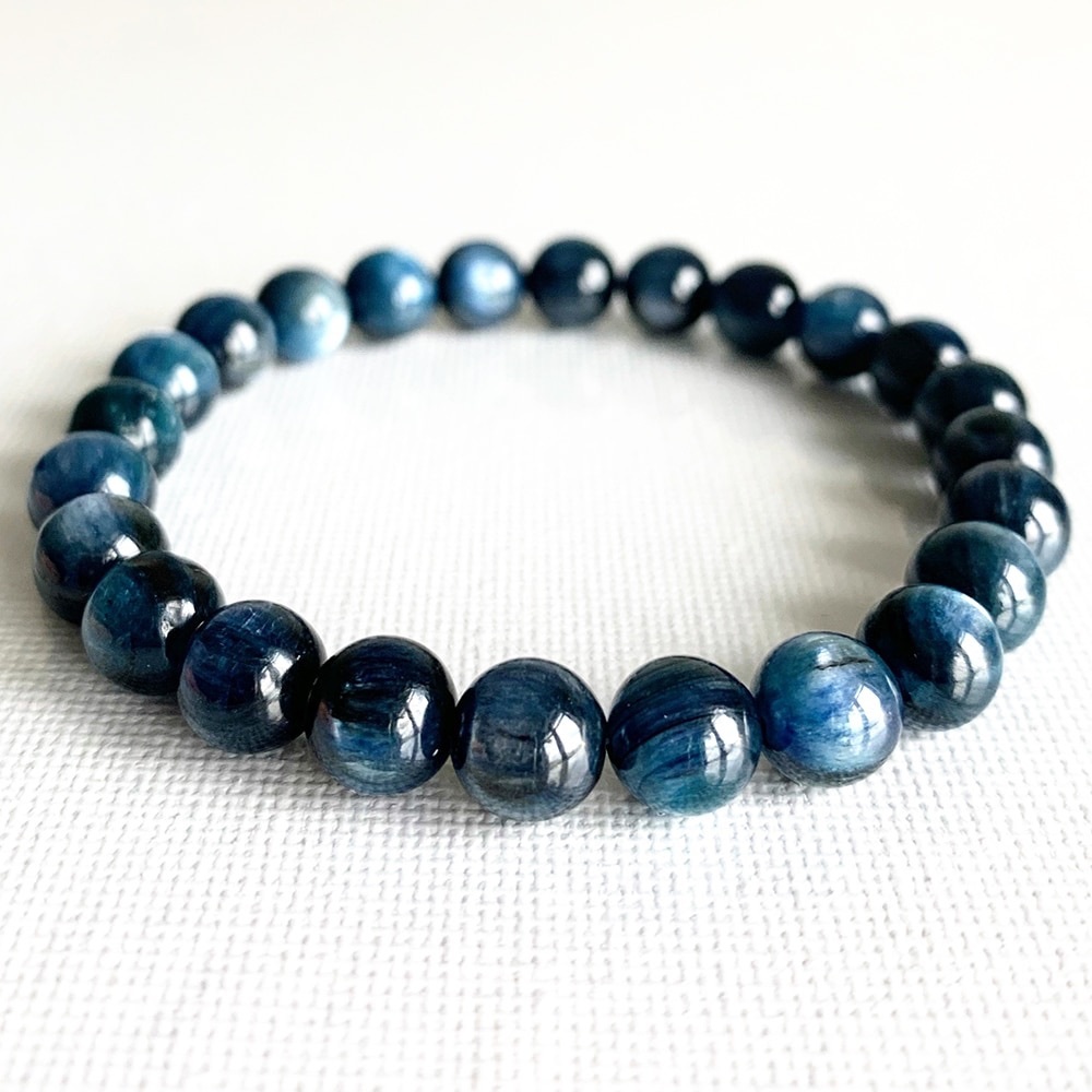 ✨Top grade AAA+ 9mm blue kyanite bracelet - Picture 4 of 9